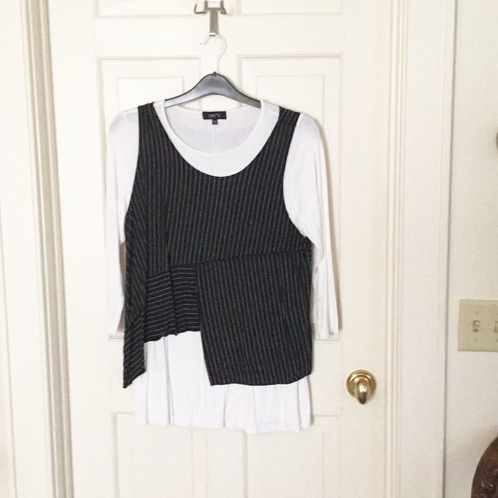 Mandy pinstripe Topper and Tee